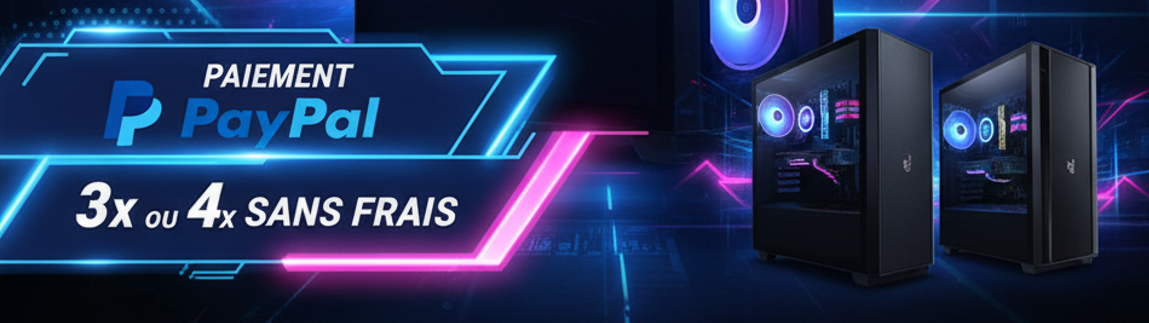 Payer avec PayPal en 3x ou 4x Sans frais